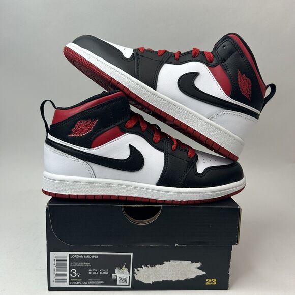 Nike Air Jordan Mid PS “Gym Red/Black Toe” 2023 - Main Image